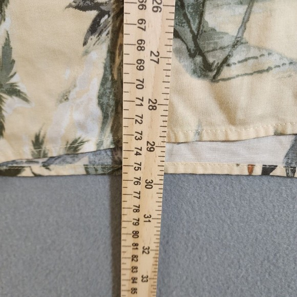 Natural Issue Mens Shirt Beige Floral Hawaiin XL Short Sleeve Button Up - Picture 8 of 16
